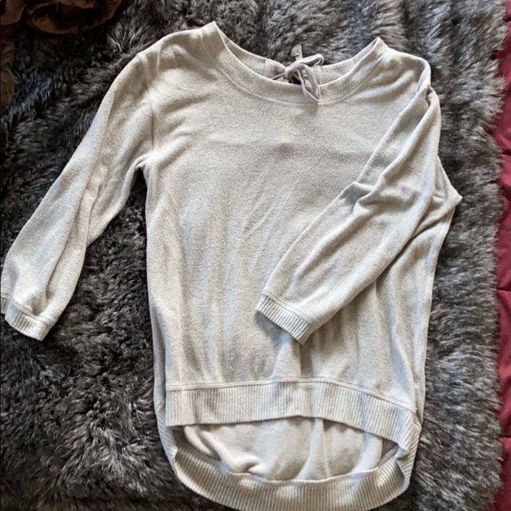 High Low Gray Sweater